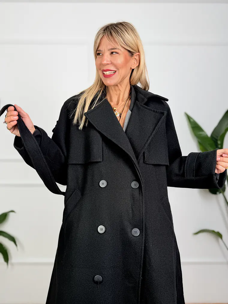 Neveser Coat 5280016 Black   3