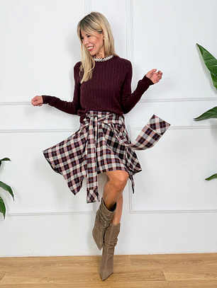 Ergon Skirt 2988 Wine/White