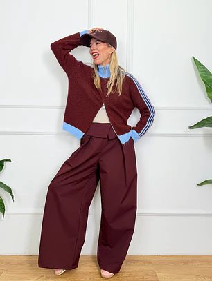 Ace Cardigan 515512 Burgundy/Sky