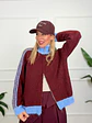 Ace Cardigan 515512 Burgundy/Sky - thumbnail 4