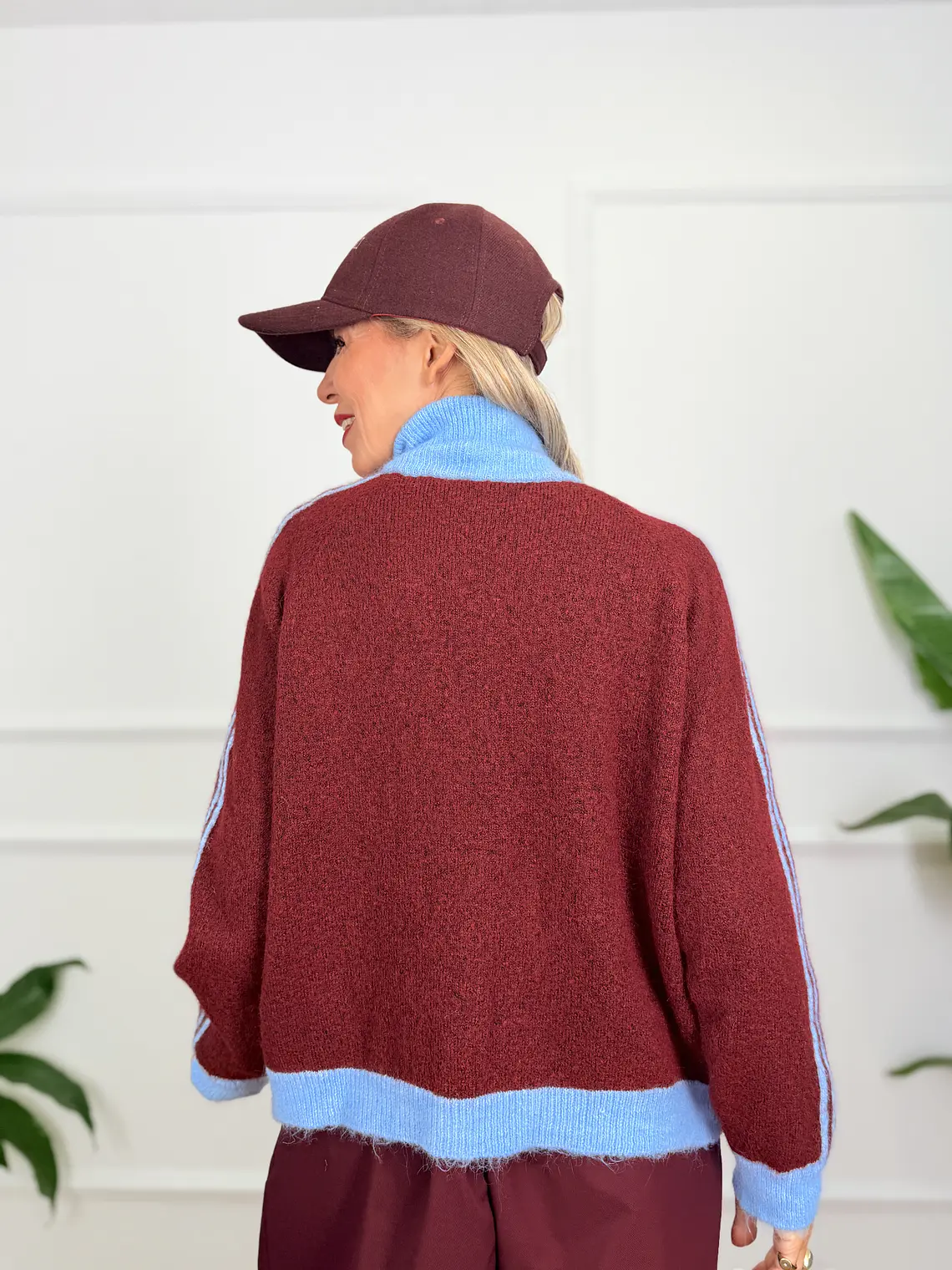 Ace Cardigan 515512 Burgundy/Sky 5