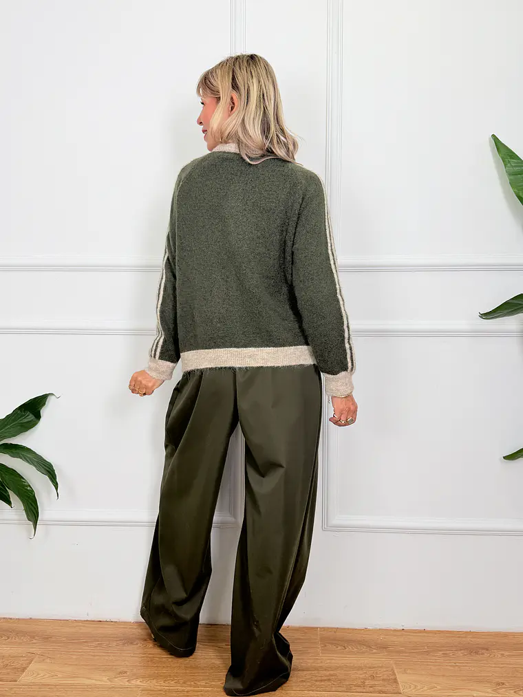 Ace Cardigan 515512 Pine/Beige 3