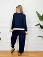 Ace Cardigan 515512 Navy Blue/White  - thumbnail 4