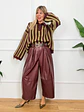 Wraith PU Zip Cullotes 8106 Vivid Burgundy - thumbnail 1