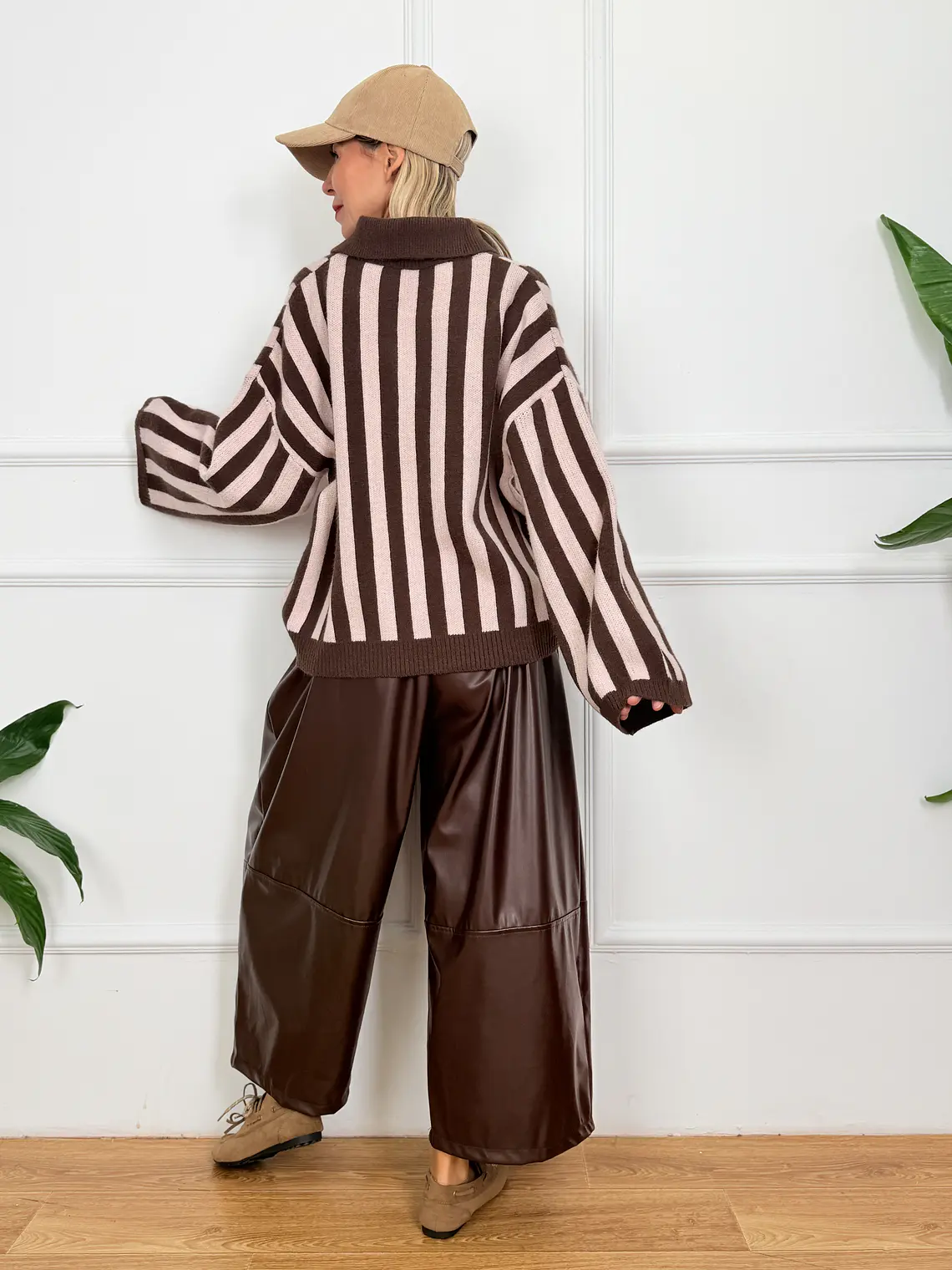 Wraith PU Zip Cullotes 8106 Pecan 2