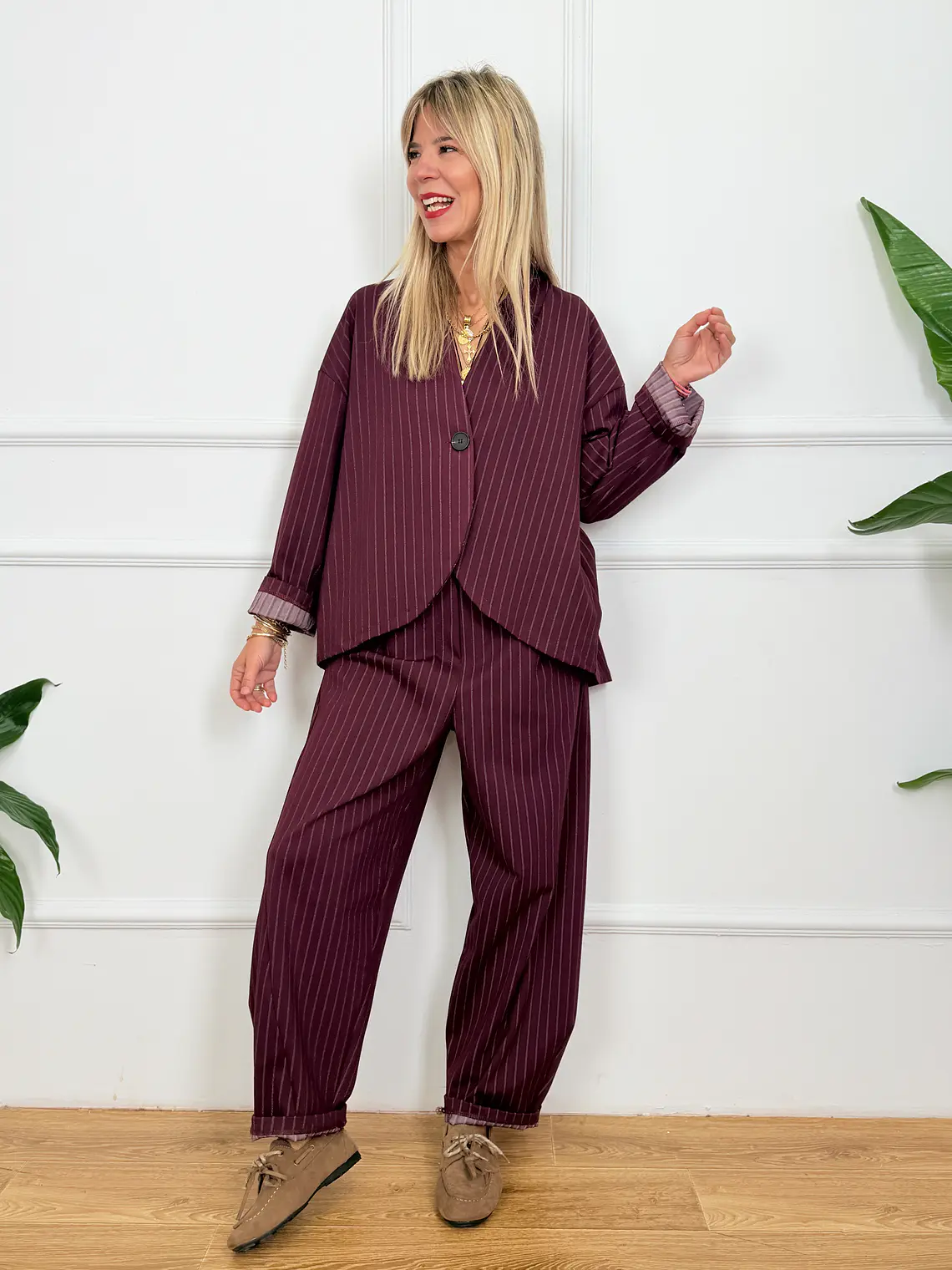 Filippo Suit 26230  Burnt Burgundy  1