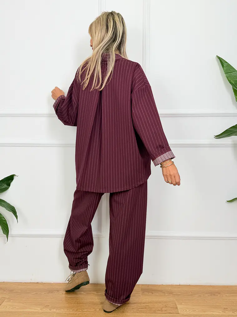 Filippo Suit 26230  Burnt Burgundy  2
