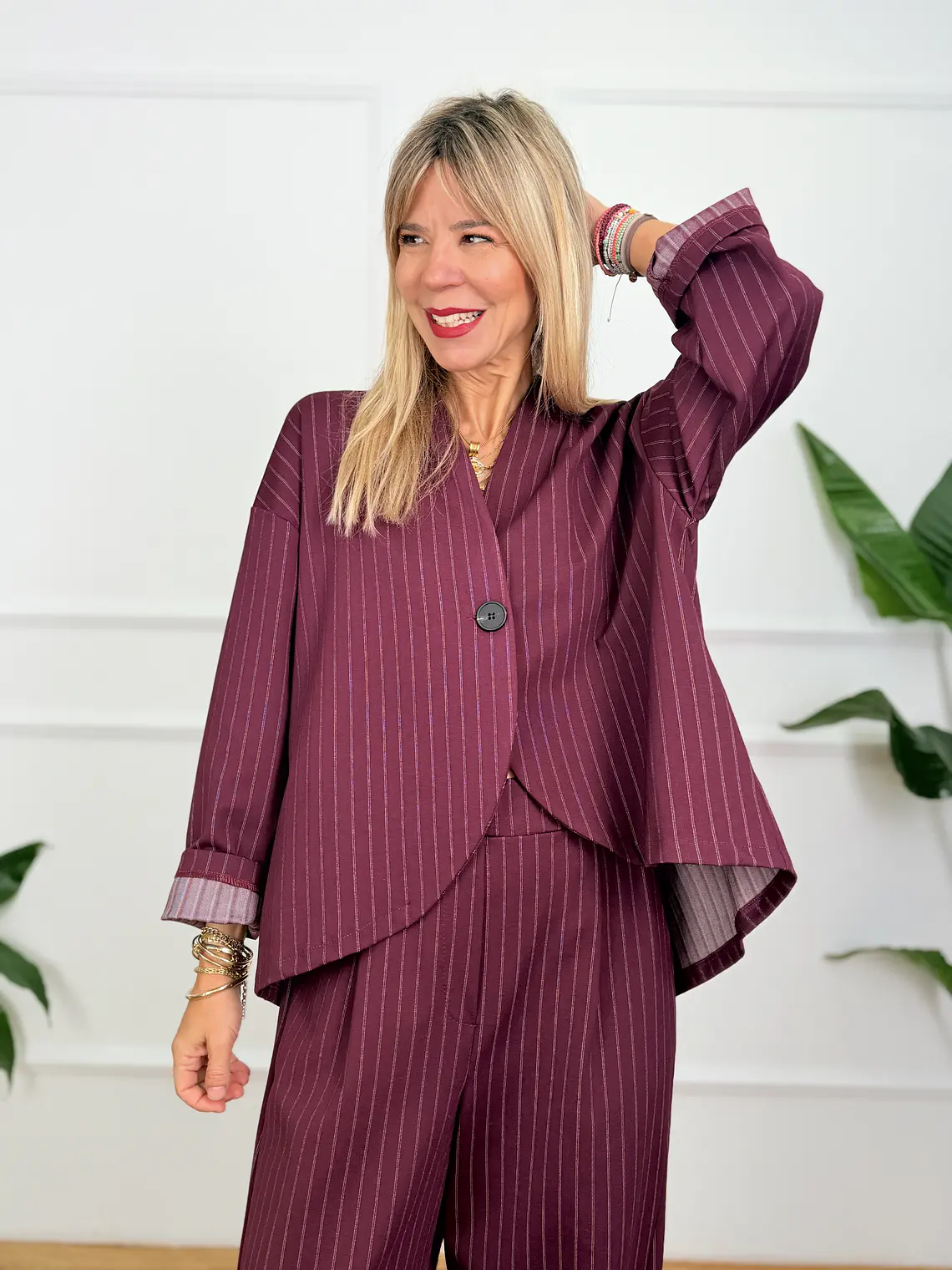 Filippo Suit 26230  Burnt Burgundy  5