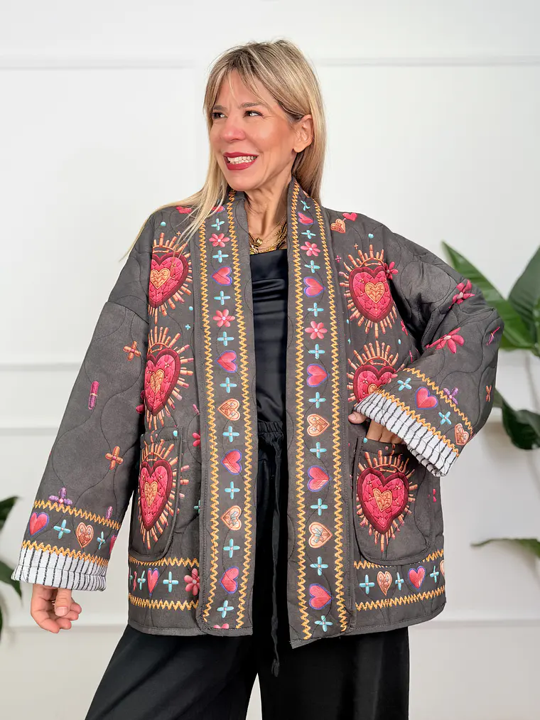 Cordelia Bomber Jacket 3461 Flamed Heart 3