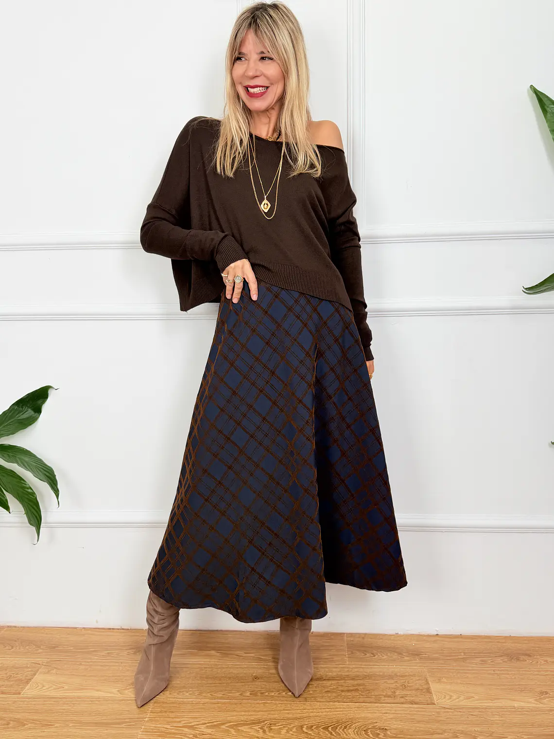 Star Anise Blouse Brown 52087  2