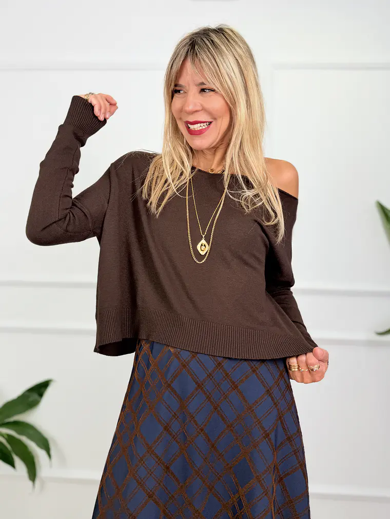 Star Anise Blouse Brown 52087  1