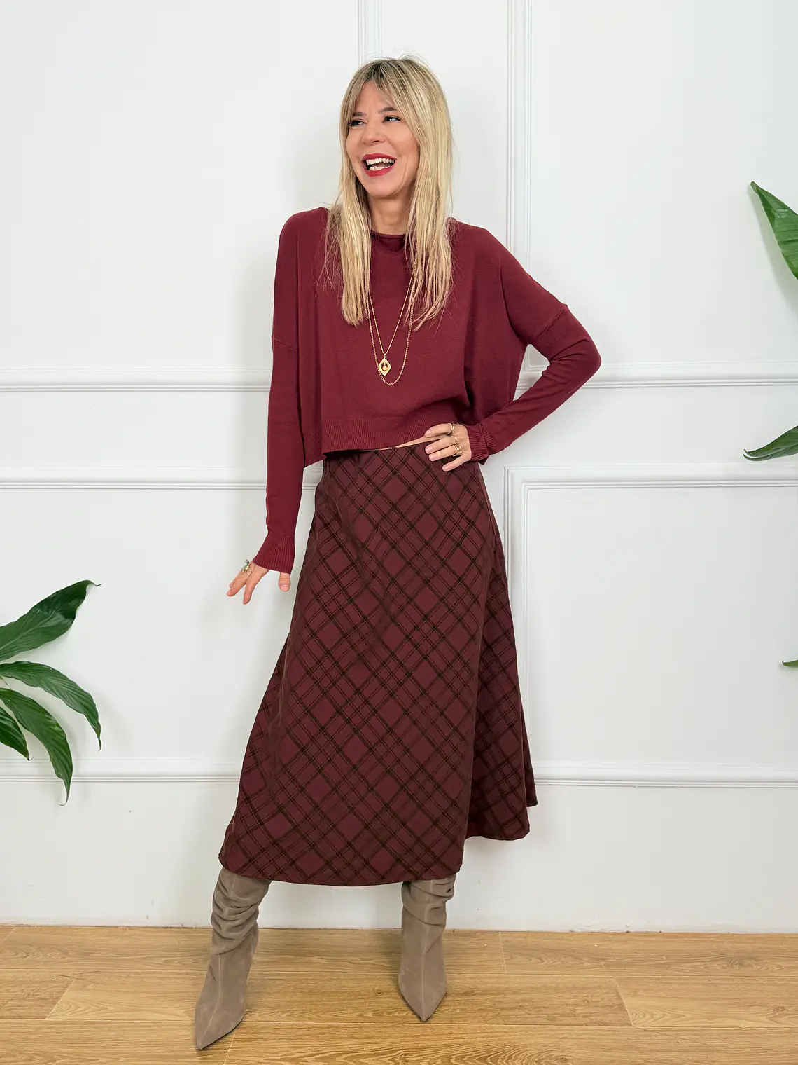 Star Anise Blouse Burgundy 52087  4
