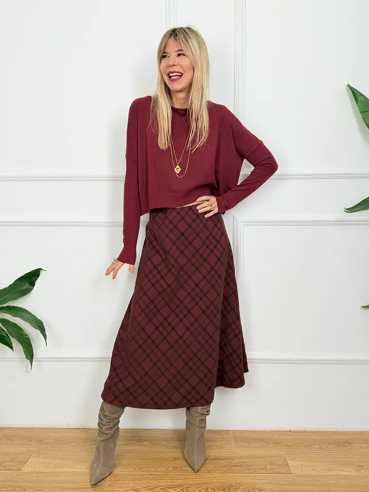 Star Anise Blouse Burgundy 52087  4