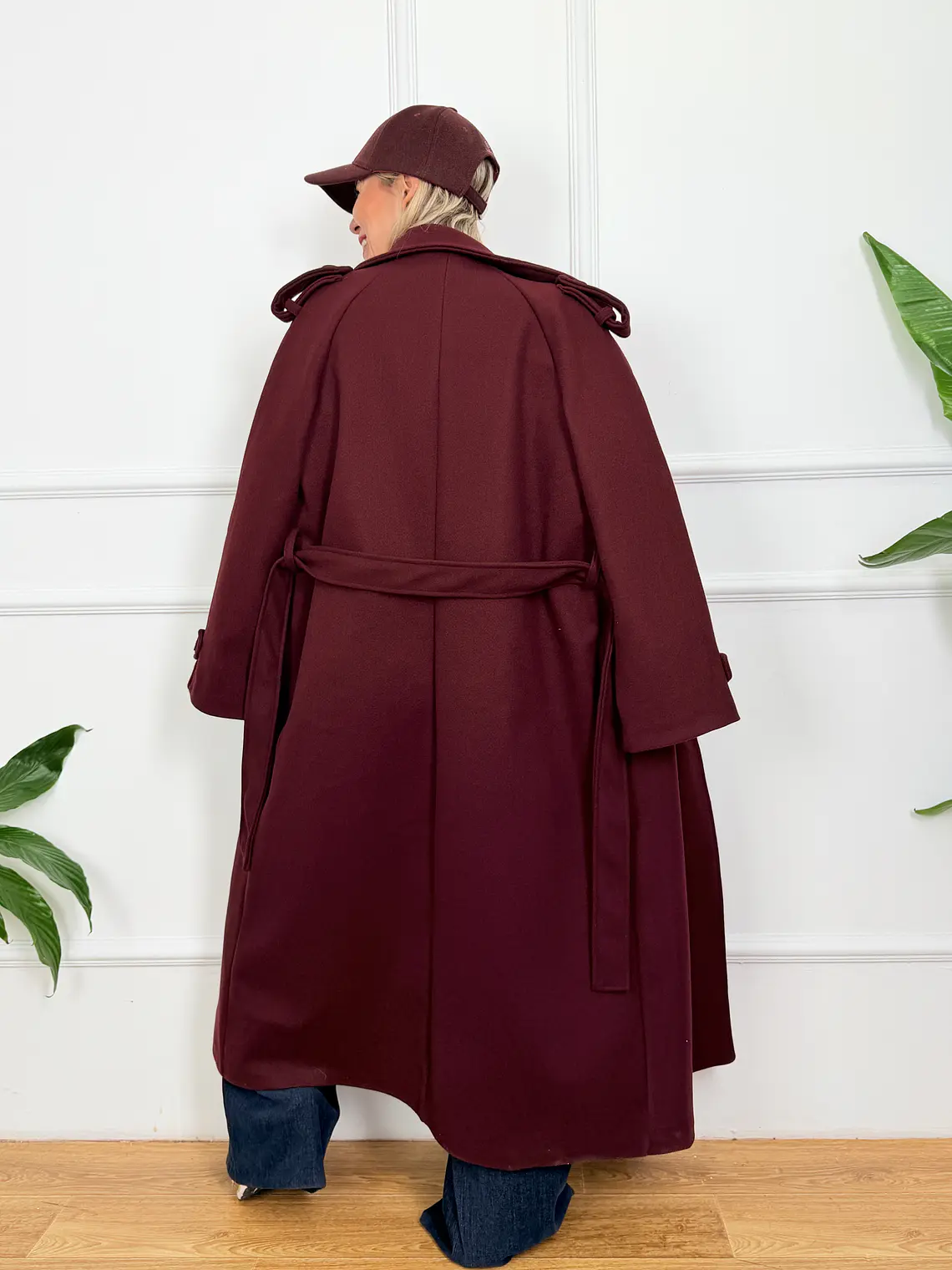 Neveser Coat Burgundy 5280016  3