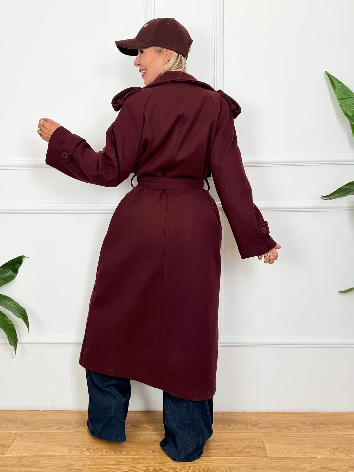 Neveser Coat Burgundy 5280016  4