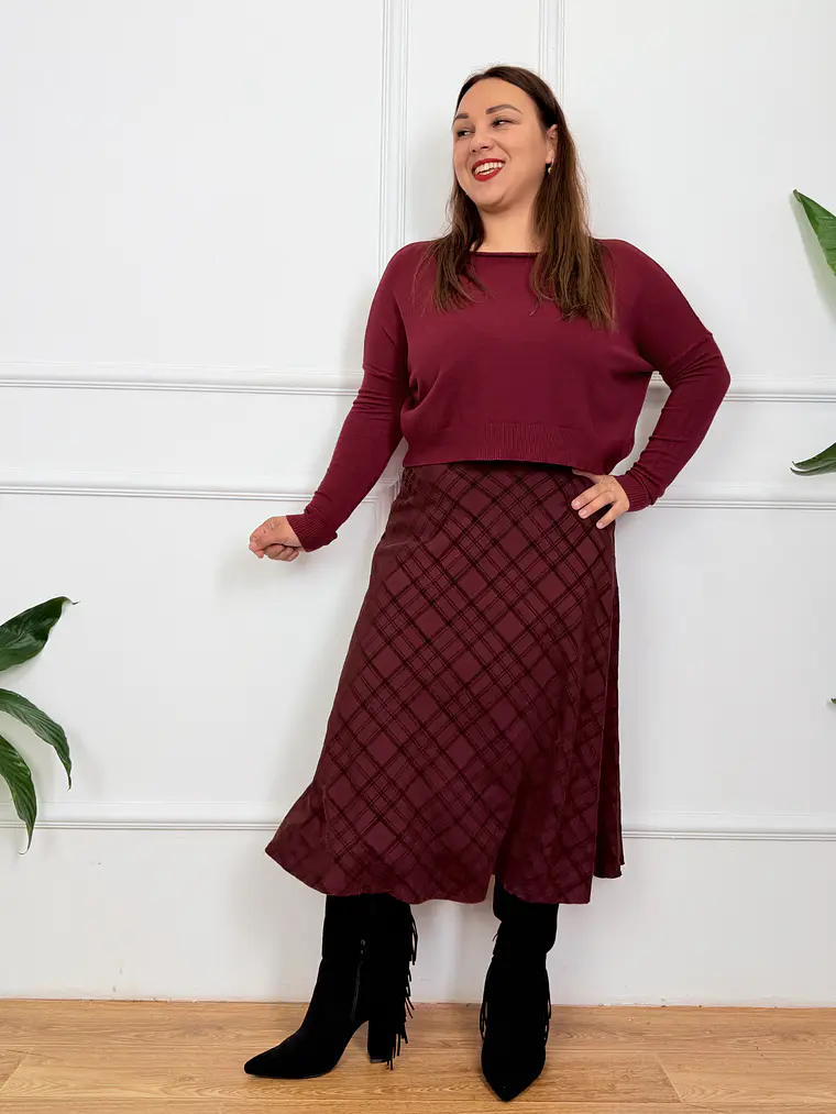 Star Anise Blouse Burgundy 52087  2