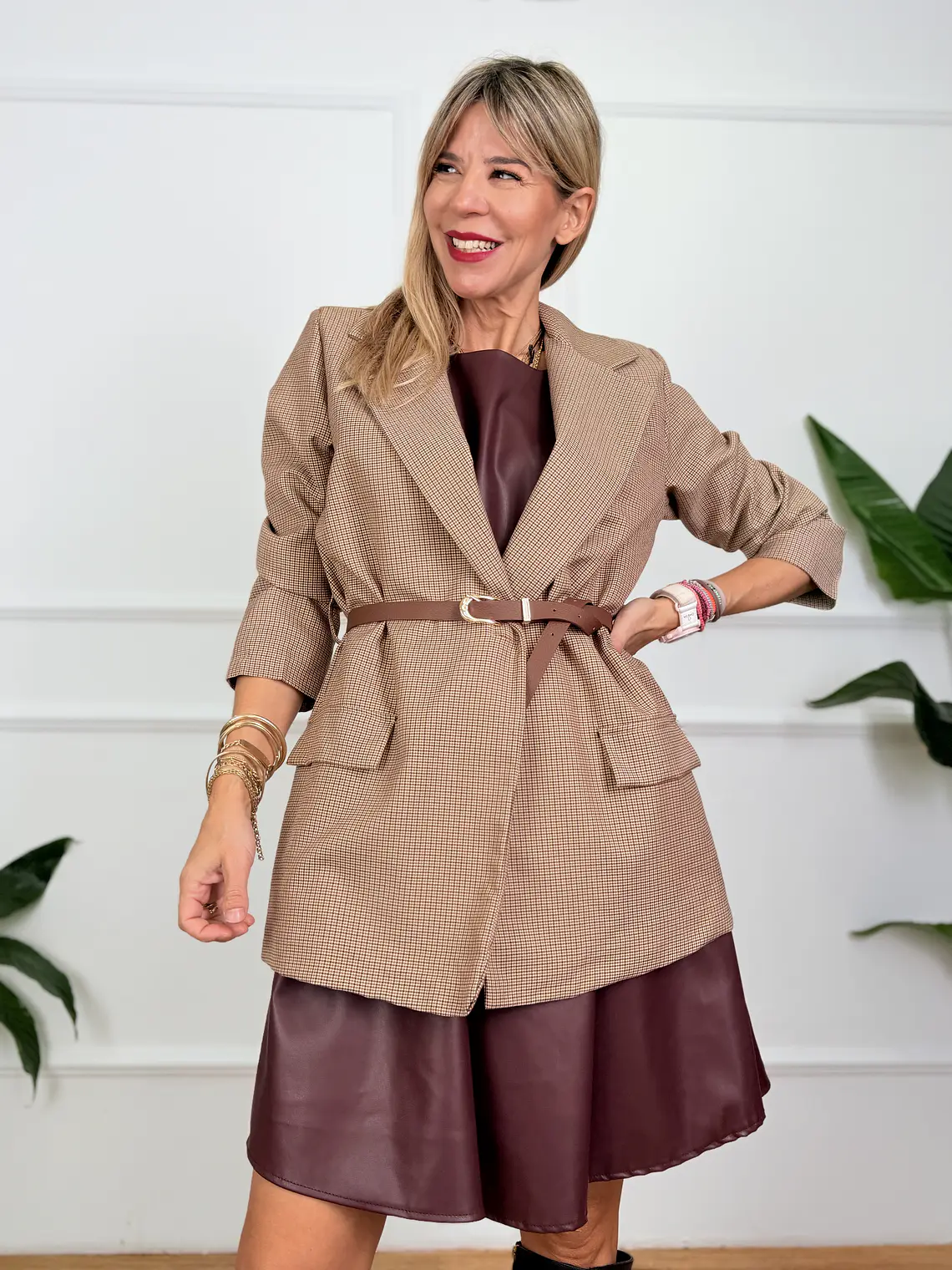 Gaston Blazer Beige 6907 1