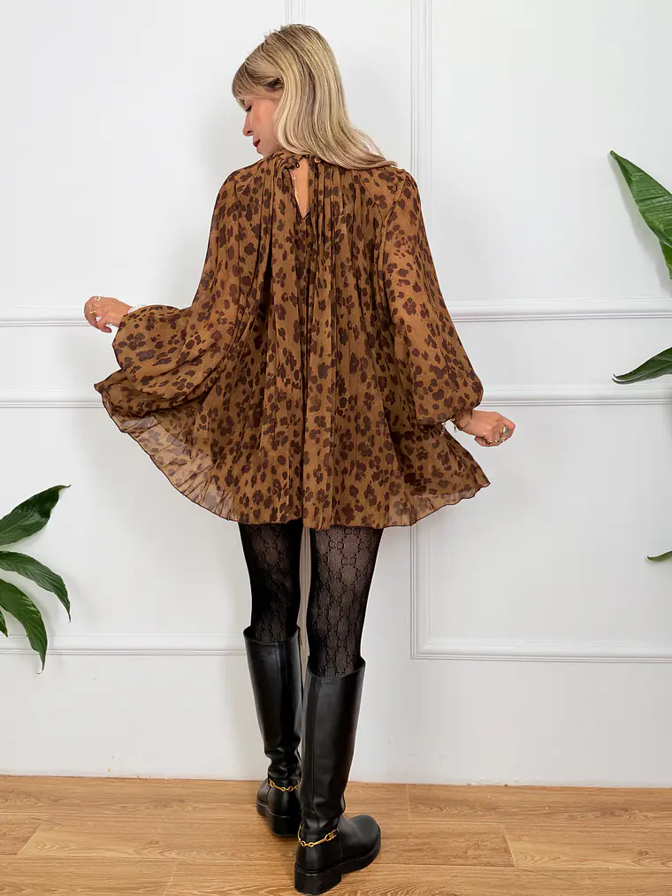 Cloves Blouse Brown 5582 4