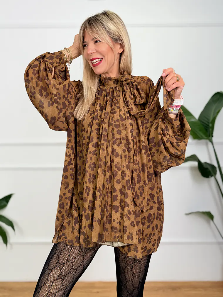 Cloves Blouse Brown 5582 1