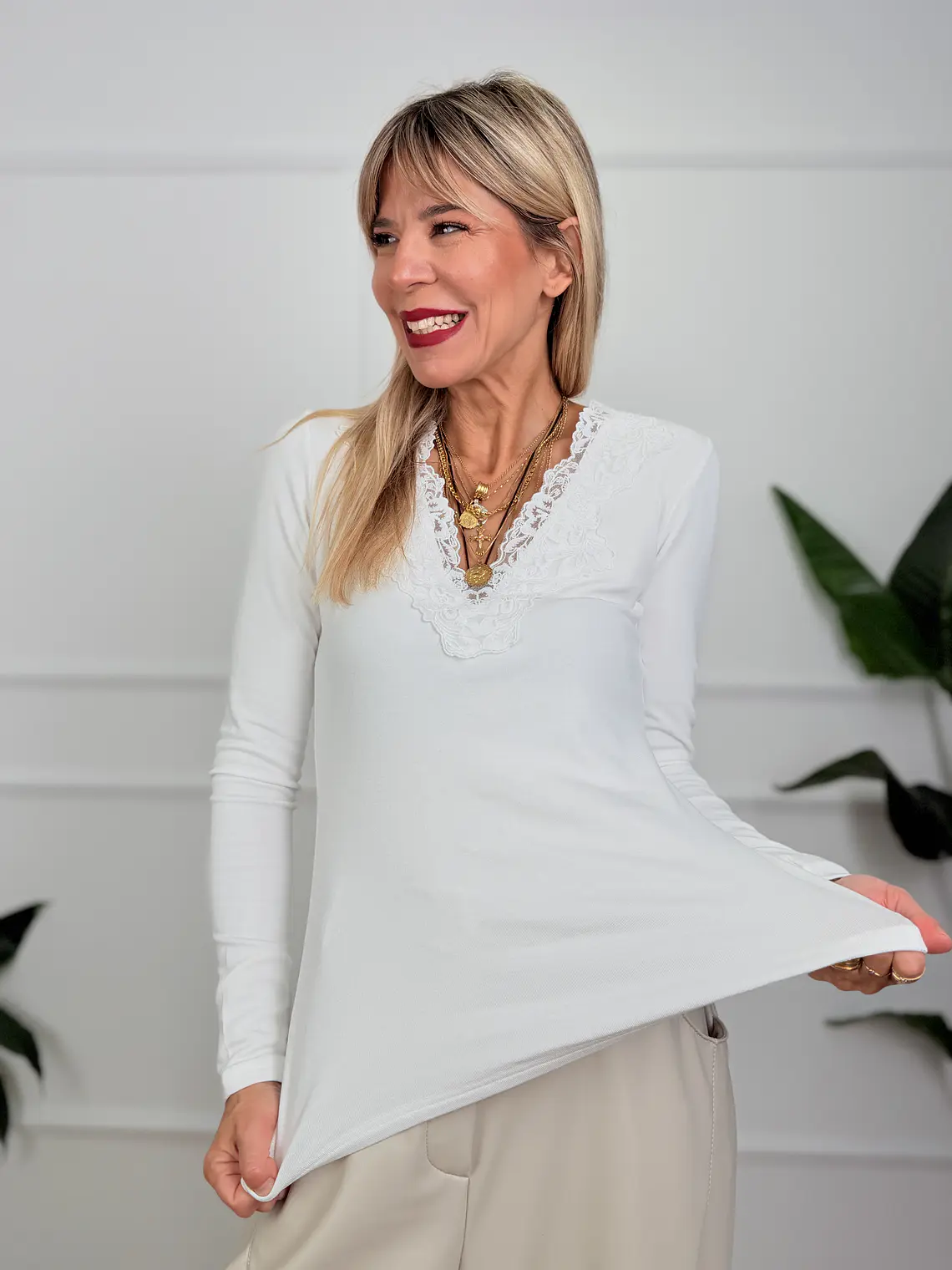 Chalet Blouse White 16779   1