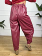 Overcast Leather Pants Wine 6209  - thumbnail 4