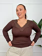 Chalet Blouse Brown 16779 - thumbnail 1
