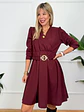 Wilder Mini Dress Wine 25381  - thumbnail 4