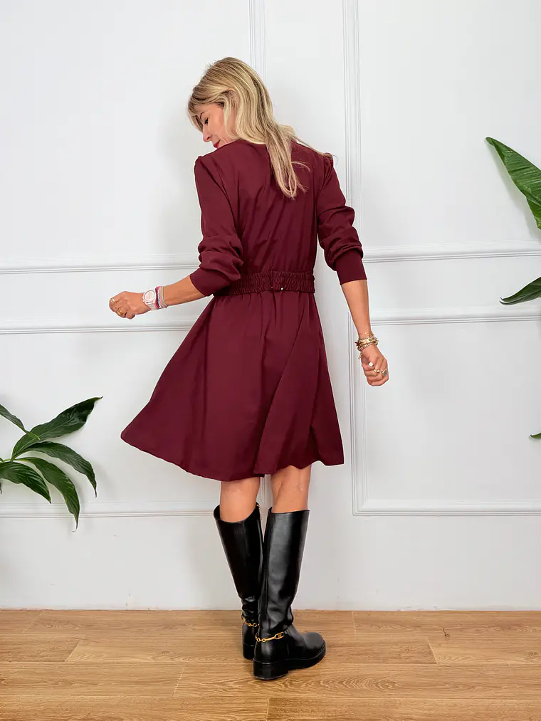 Wilder Mini Dress Wine 25381  3