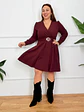 Wilder Mini Dress Wine 25381  - thumbnail 2