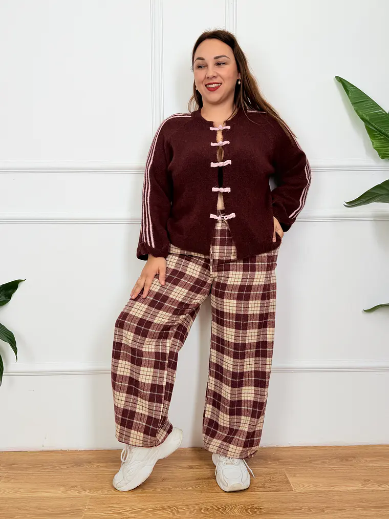 Dash Cardigan Bordeaux 51567  2