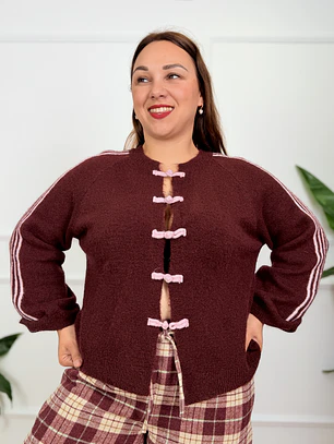 Dash Cardigan Bordeaux 51567 