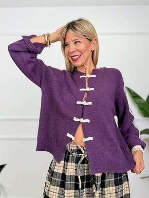 Dash Cardigan Mauve  51567 
