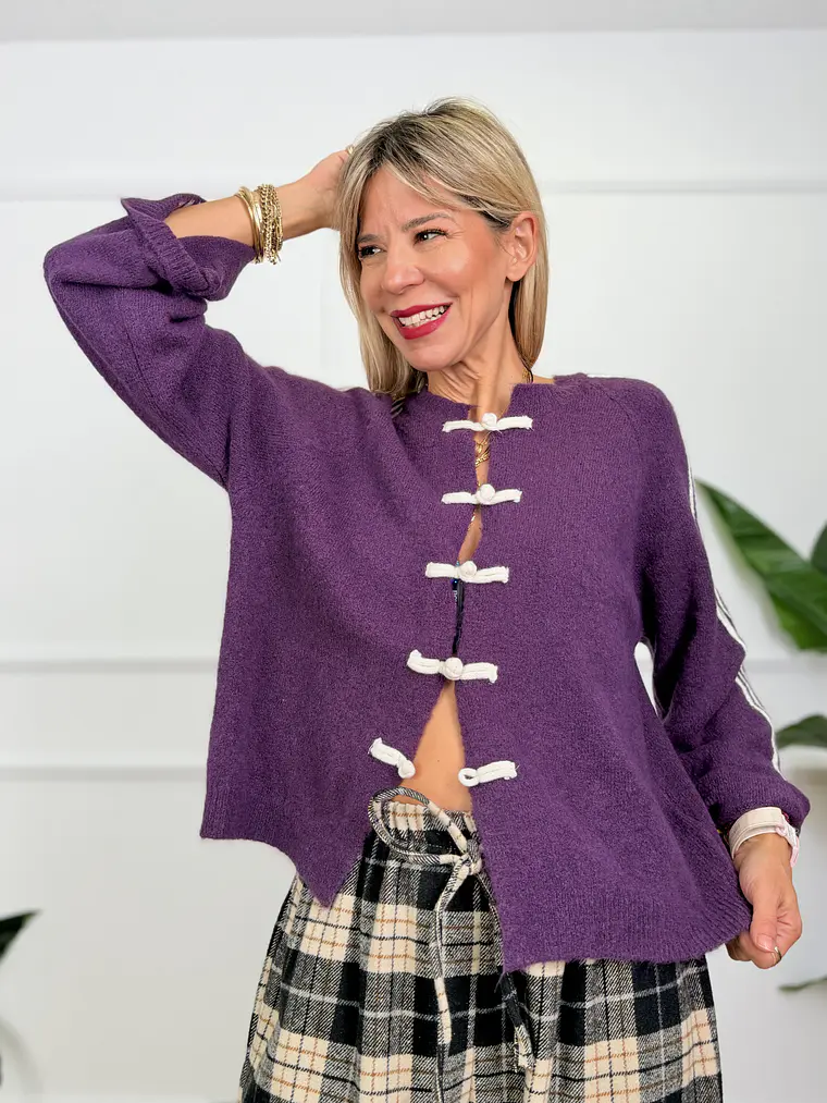 Dash Cardigan Mauve  51567  1