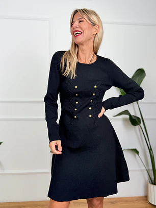 Sibylla Mini Dress Black AB5597 