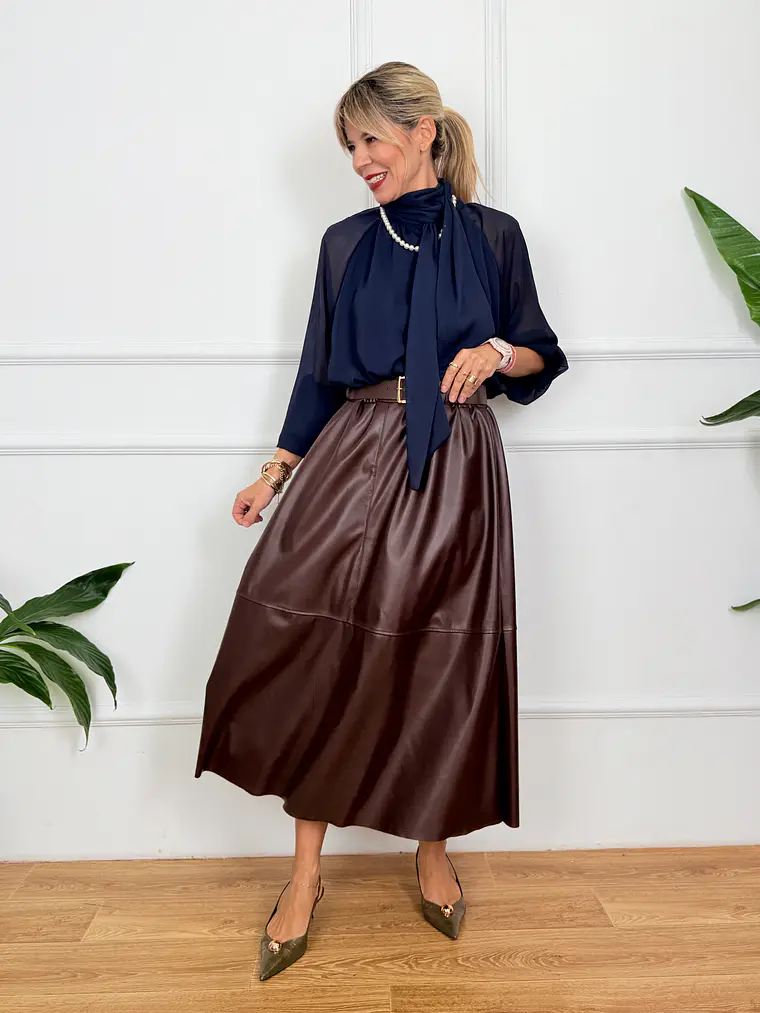 Philippa Skirt Choco 7953 1