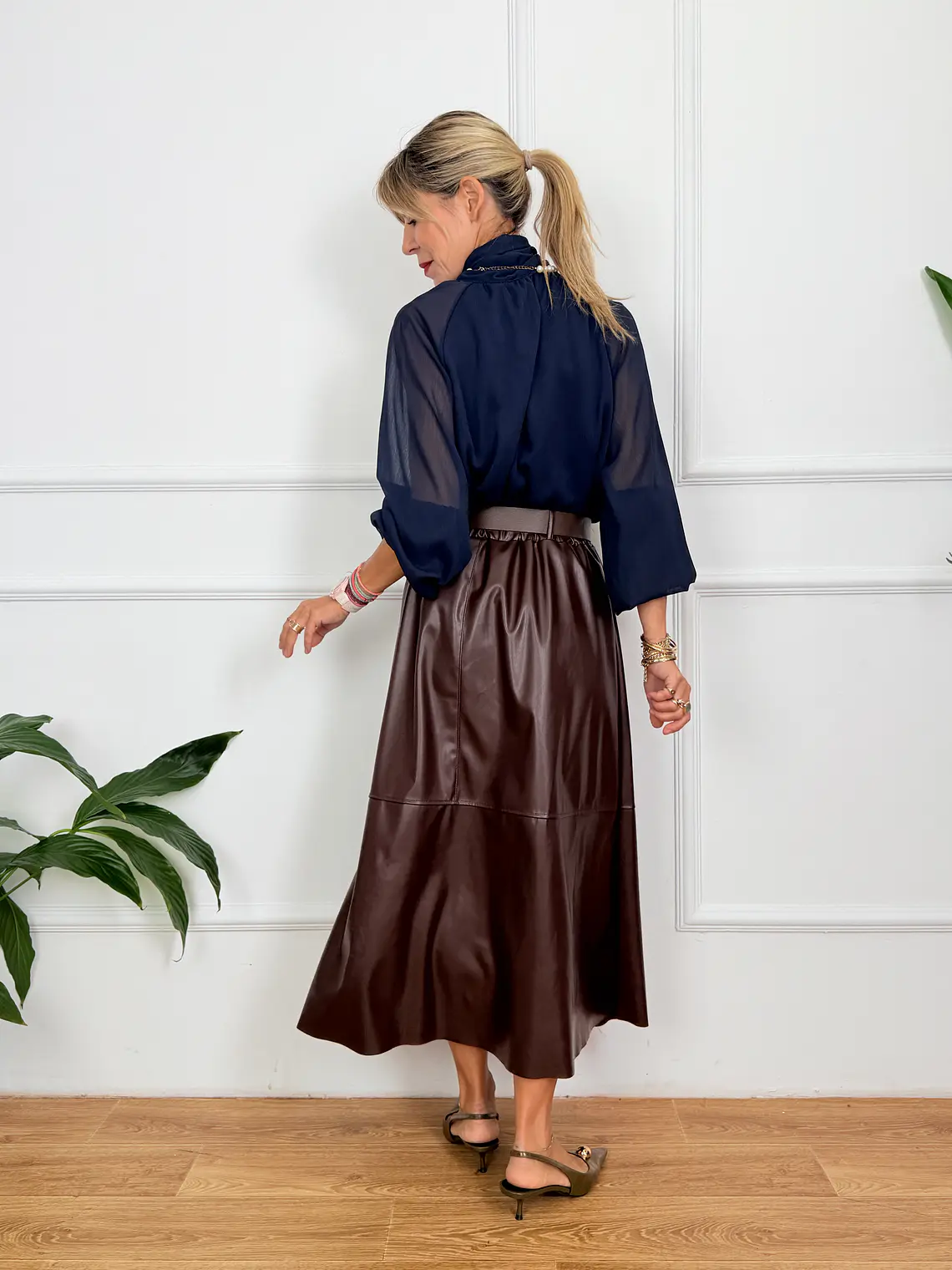 Philippa Skirt Choco 7953 3