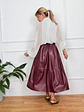 Philippa Skirt Wine 7953  - thumbnail 4