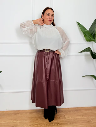 Philippa Skirt Wine 7953 