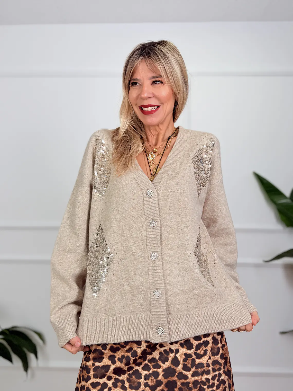 Stanislas Cardigan Beige 6248 1