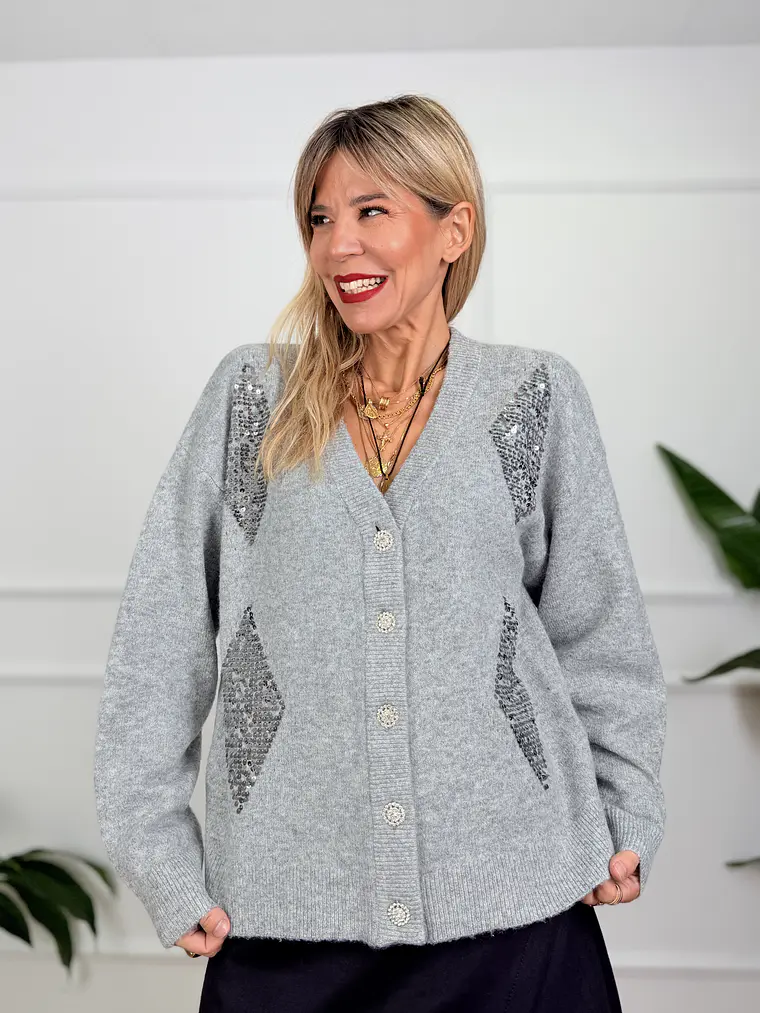 Stanislas Cardigan Grey 6248   1