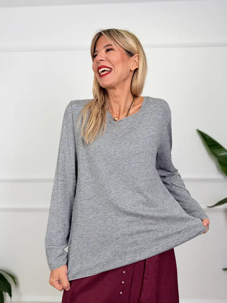 Maize Blouse Grey 21429 1