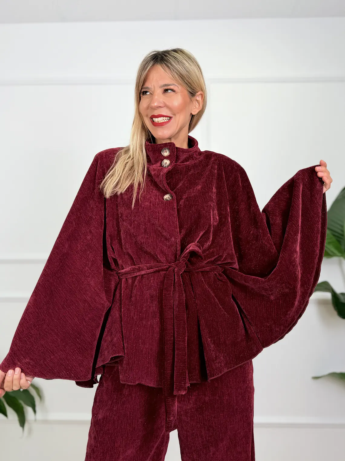 Niamh Set Burdundy 7185   4