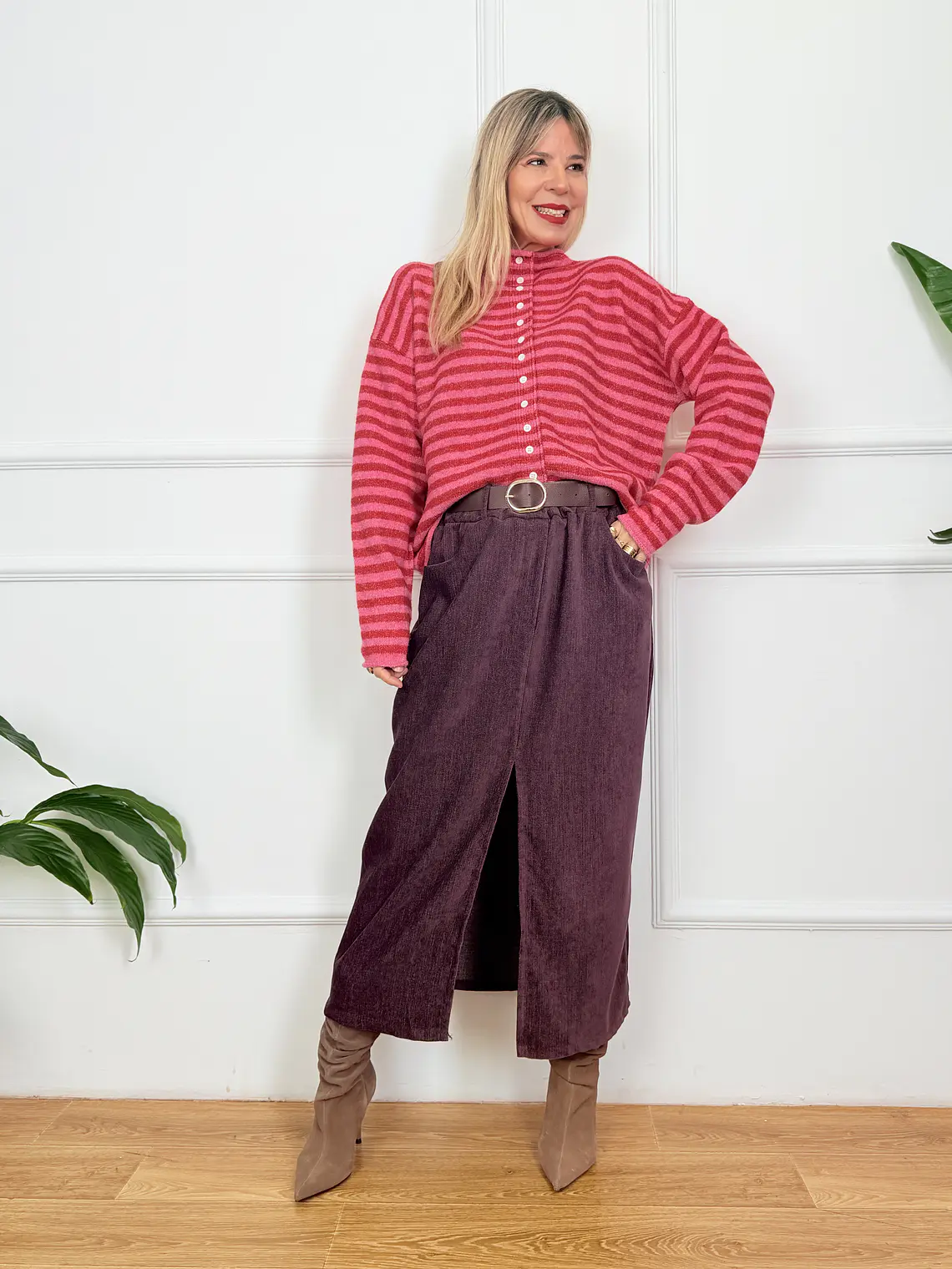 Friday Cardigan Blush 8410  4