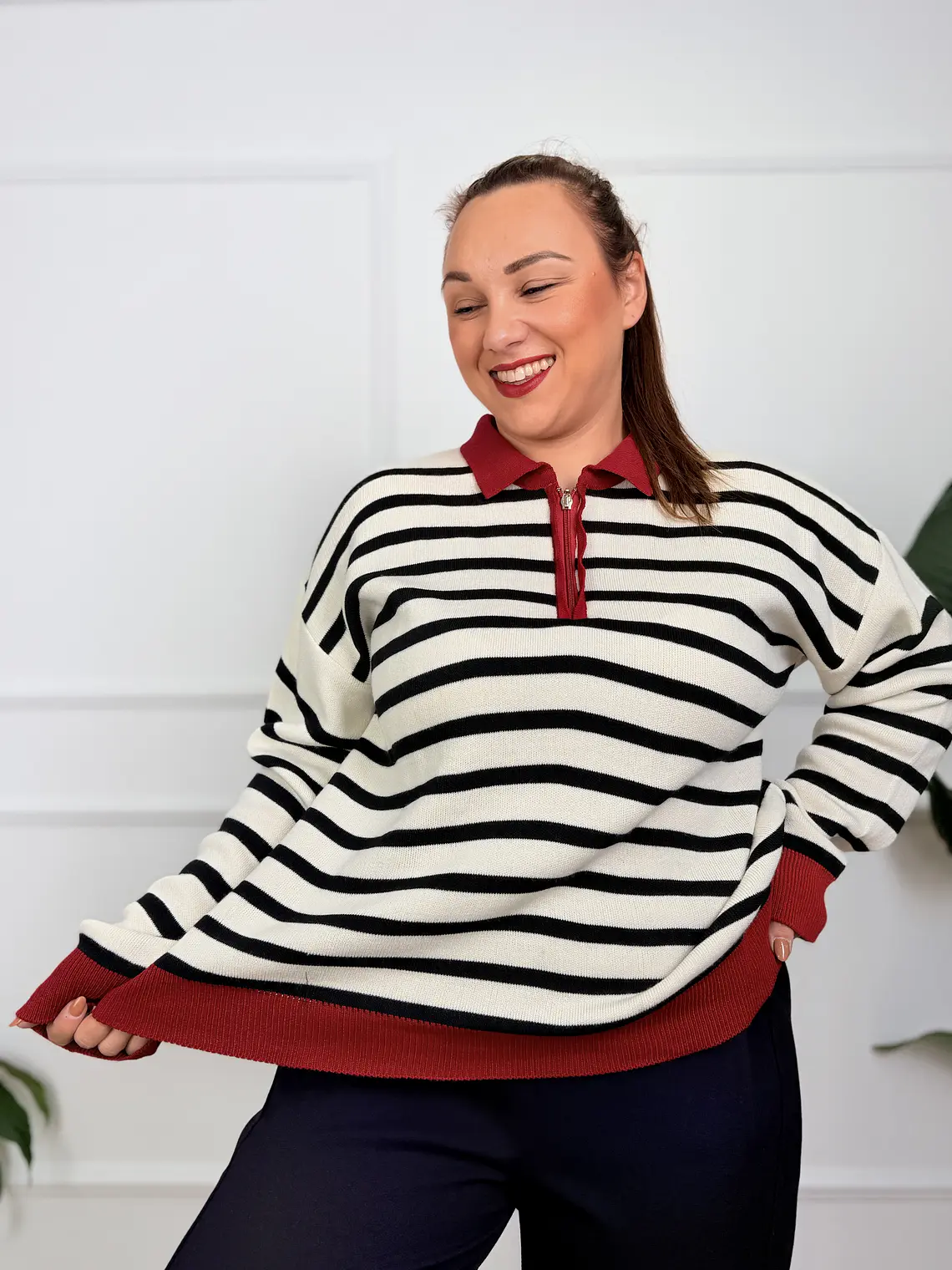 Oswin Stripped Sweater Ivory 27816 5