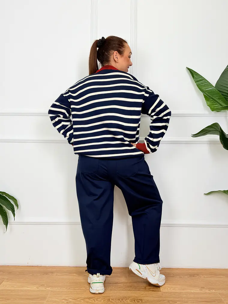 Oswin Stripped Sweater Blue 27816 4