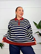 Oswin Stripped Sweater Blue 27816 - thumbnail 5
