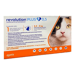 REVOLUTION PLUS 0.5 ML (2.5 A 5 KG) X 1P