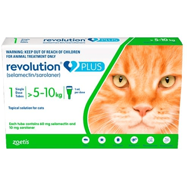 REVOLUTION PLUS GATO 1,0  (GATO 5 - 10KG)