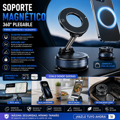 🚗📱 Soporte Magnético Premium para Celular