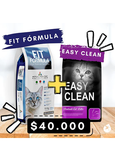 Easy Clean 20kg + Fit Formula Gato 10kg